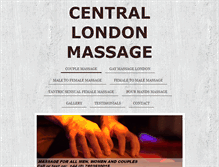 Tablet Screenshot of centrallondonmassages.com